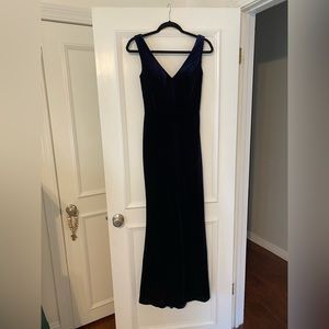 Velvet navy gown